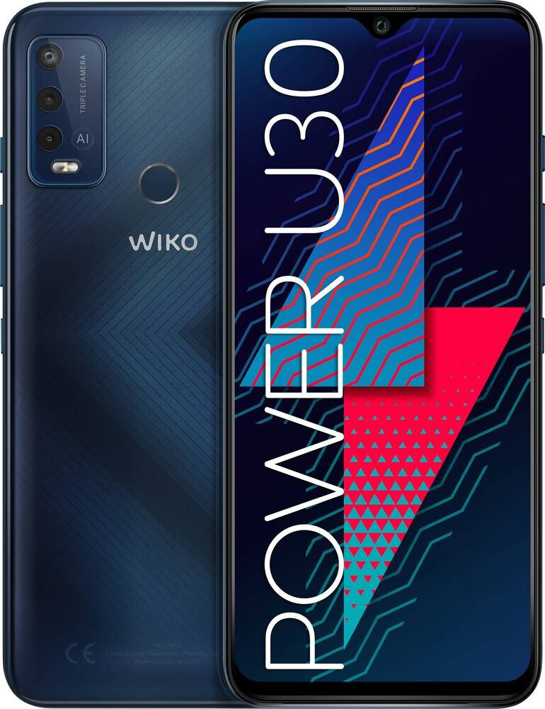 Wiko Power U30 64 Go bleu carbone