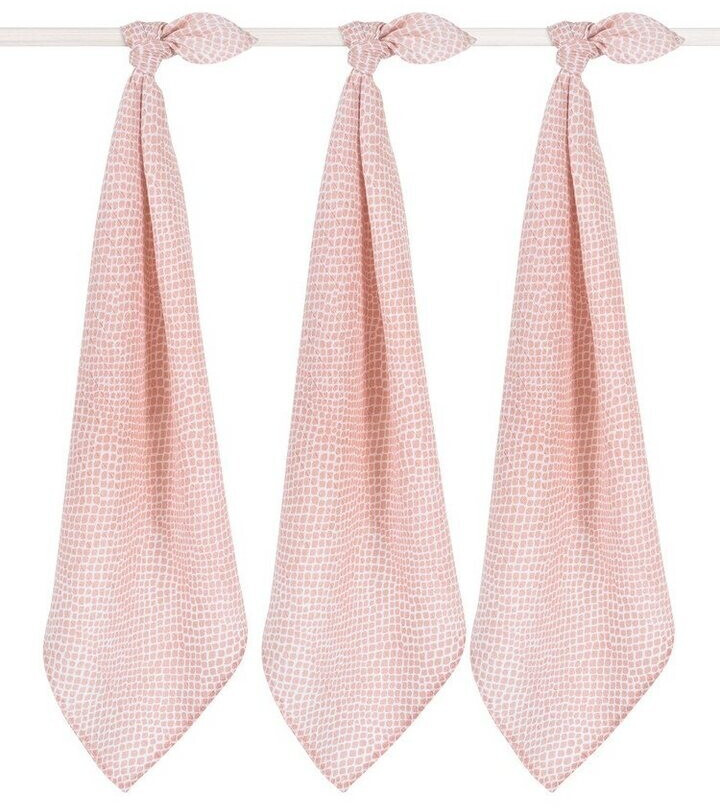 Jollein Gauze diapers (70 x 70 cm) pack of 3 pale pink