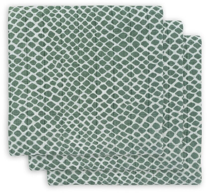 Jollein Gauze diapers (70 x 70 cm) pack of 3 Snake ash green