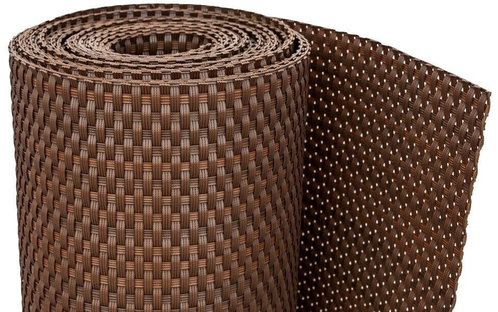 Dynamic24 Polyrattan Sichtschutzmatte 300 x 90 cm hellbraun (SG03601