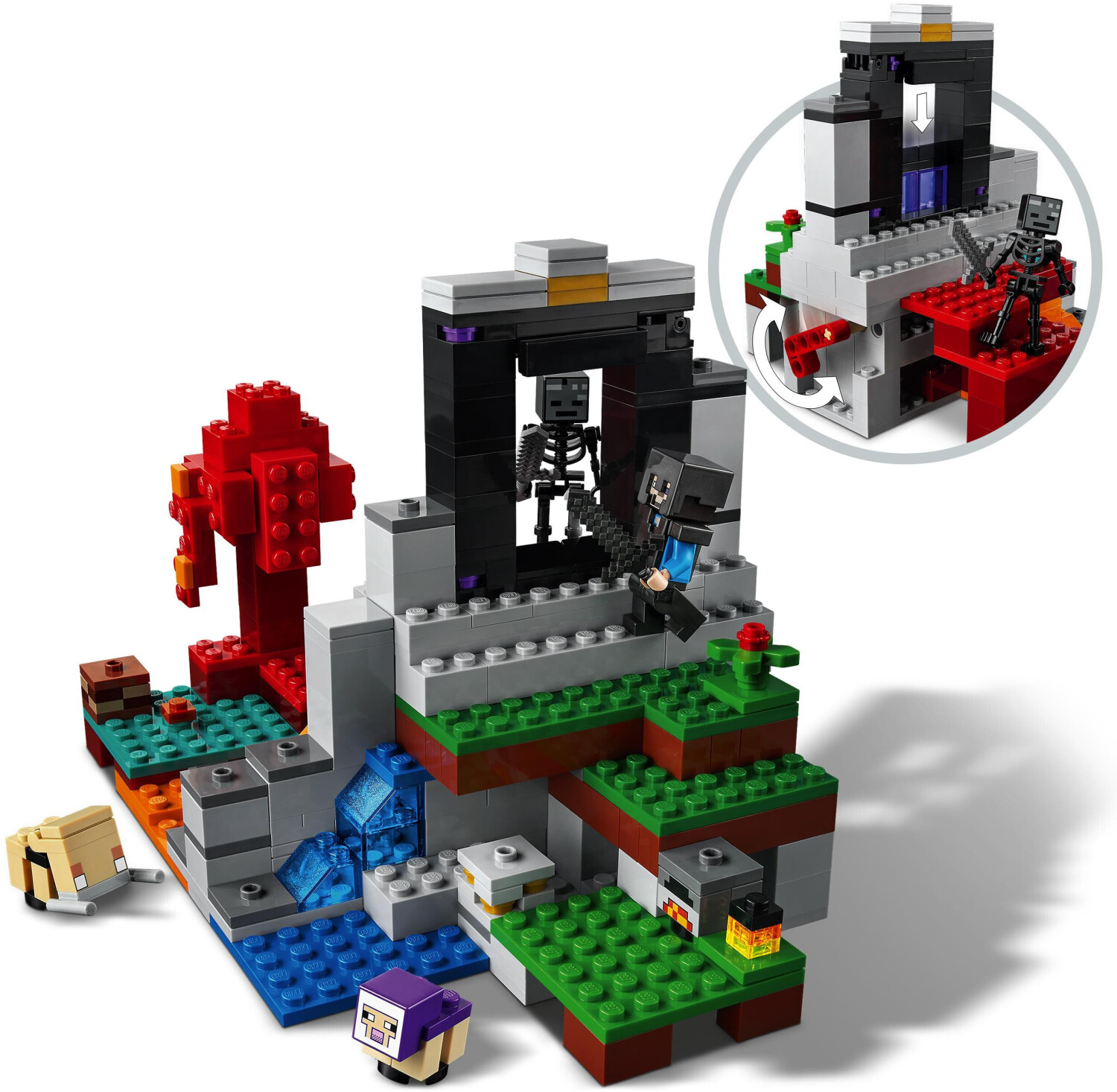 Lego minecraft on sale portal al infierno