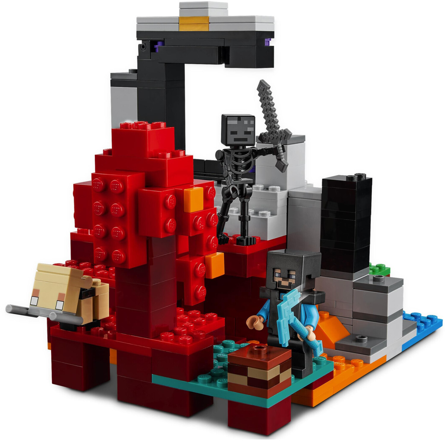 Minecraft nether portal lego clearance