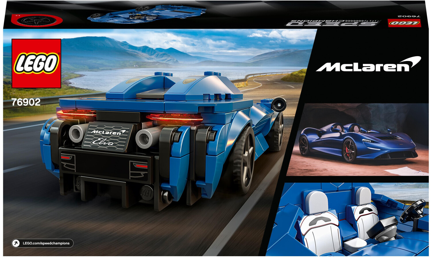 LEGO® 76902 Speed Champions McLaren Elva jouet voiture de course, objet de  collection pour enfants de 7 ans et plus - Cdiscount Jeux - Jouets