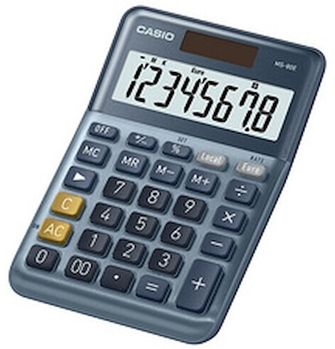 Casio MS-80E calculatrice Poche Calculatrice financière Bleu MS-80E pas cher