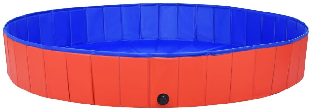 vidaXL Foldable Doggy Pool 200x30cm Red