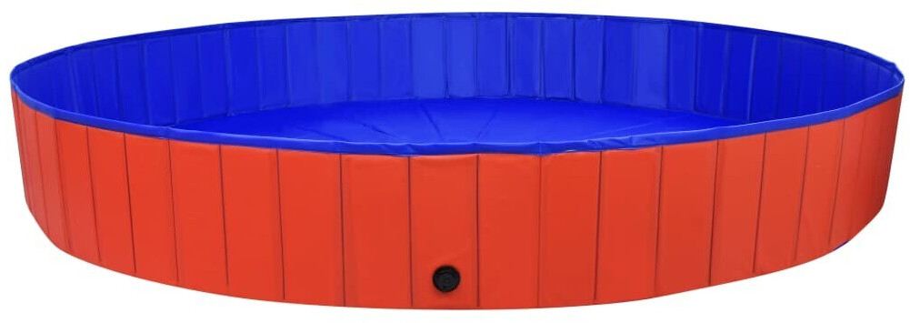 vidaXL Foldable Doggy Pool 300x40cm Red