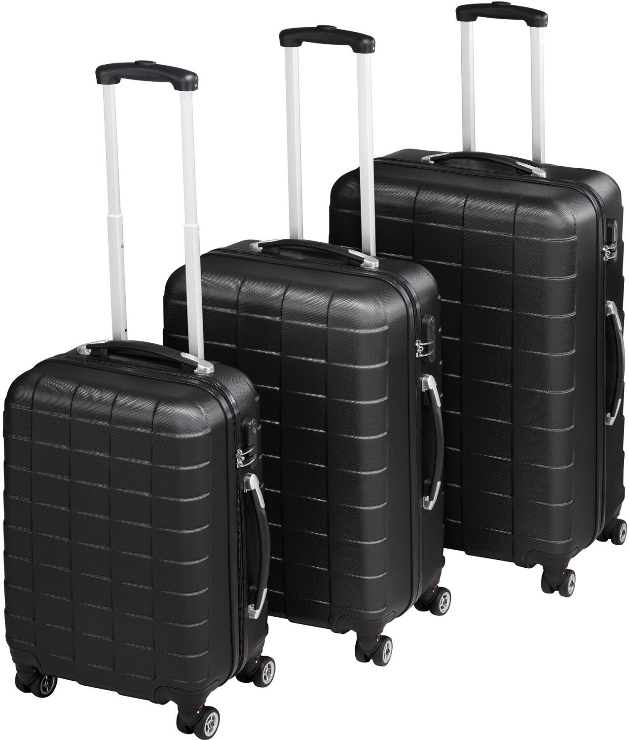 TecTake 4 Wheel Trolley-Set 58/68/76 cm (4026)