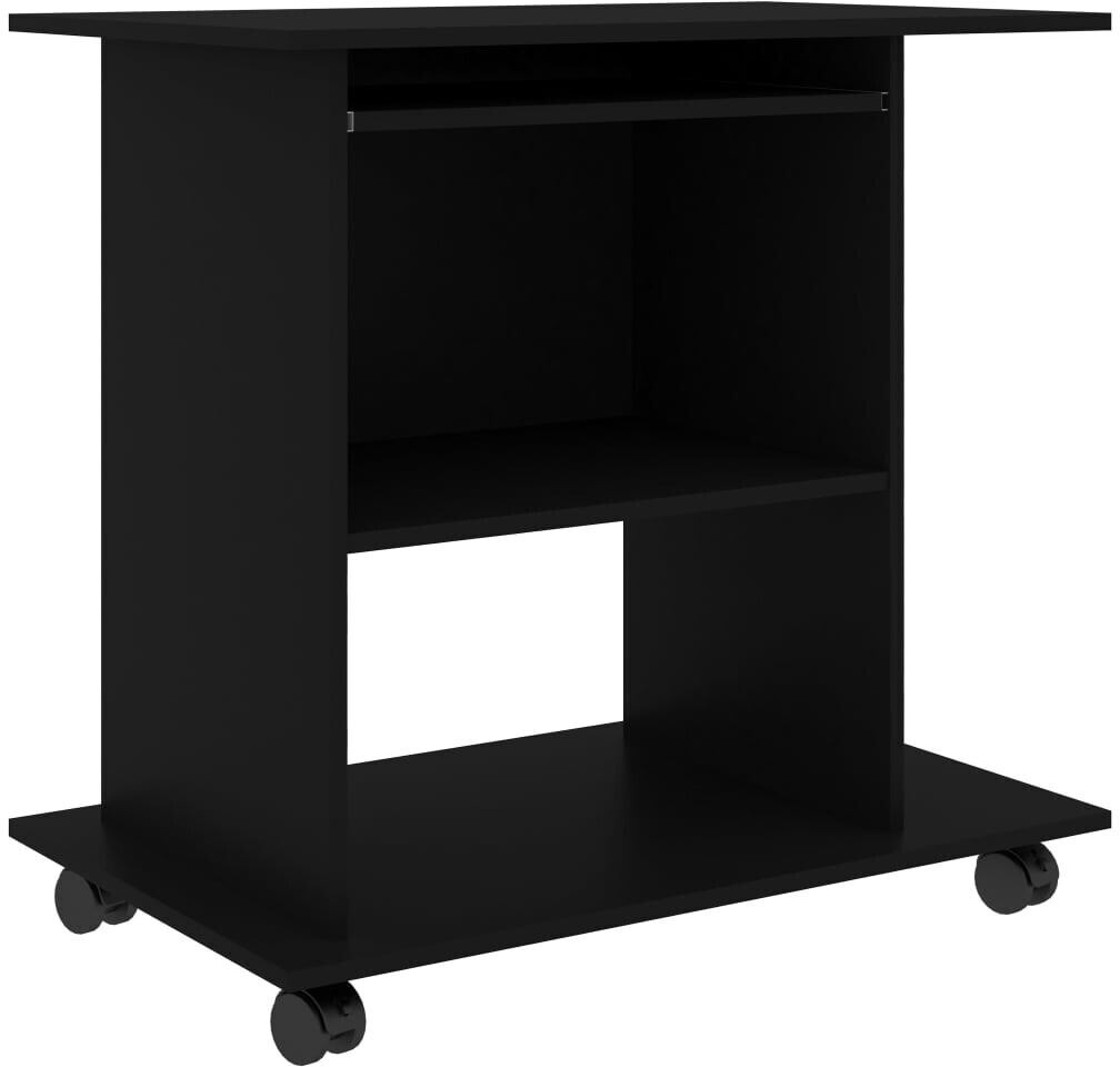 vidaXL Computer Desk Chipboard - Black