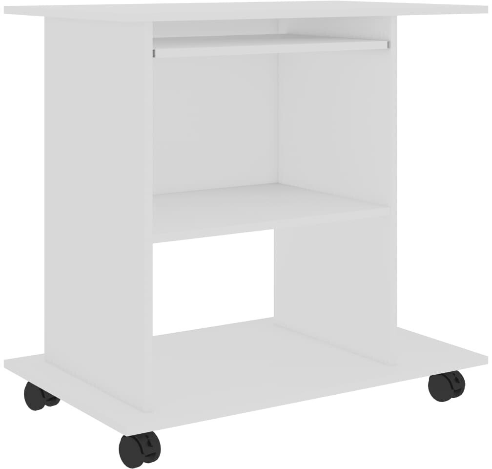 vidaXL Computer Desk Chipboard - White