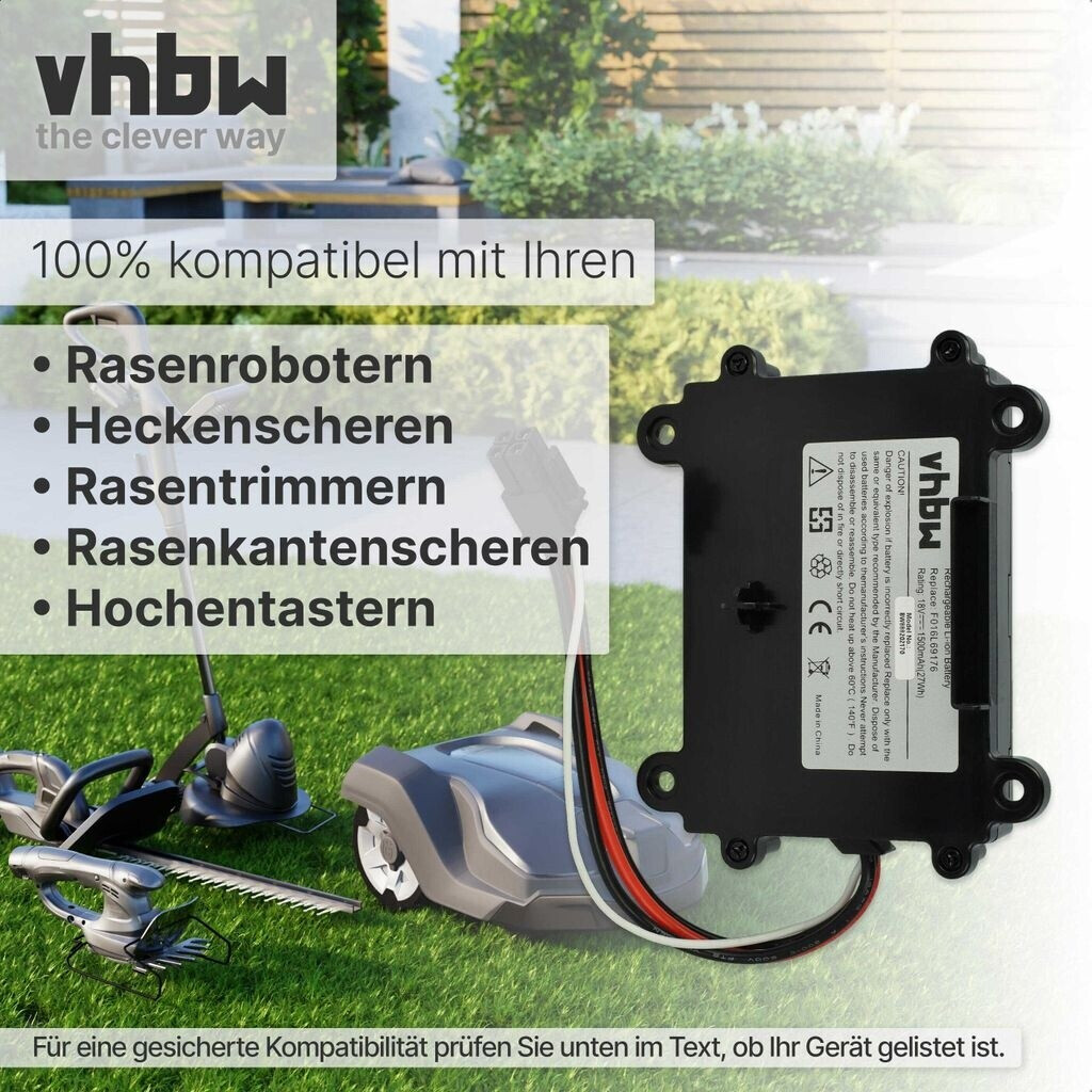 vhbw 18V, 1,5Ah Li-Ion battery