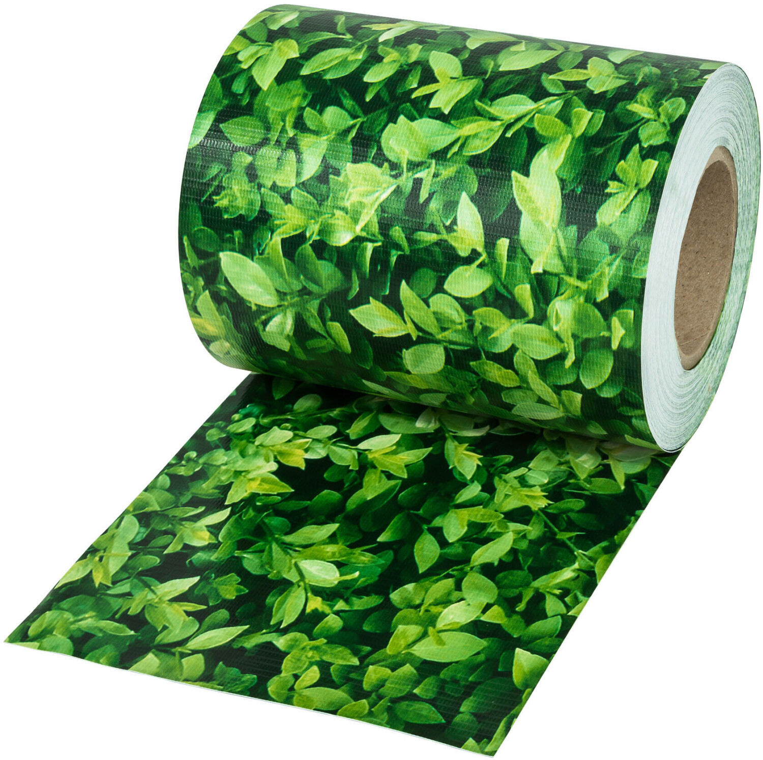 TecTake PVC Pricacy Screen 19 cm x 70 m Green Leaves