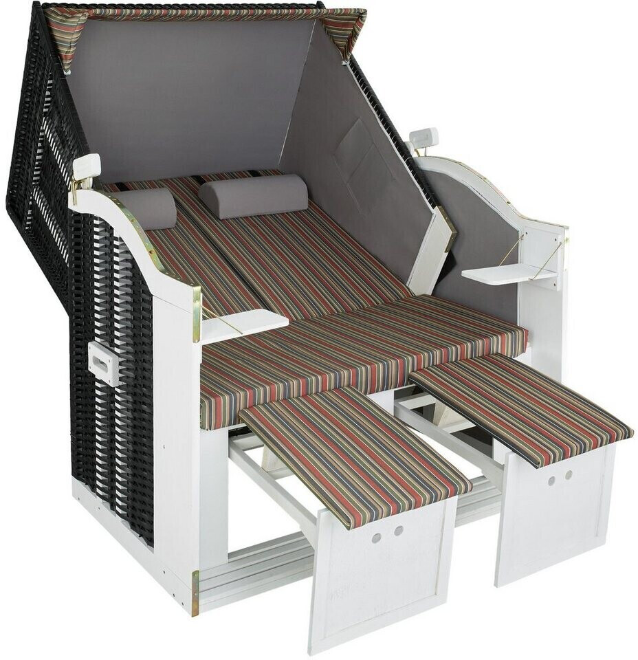 TecTake Strandkorb mit Polster verstellbar bunt (TT403910) ab 271,99