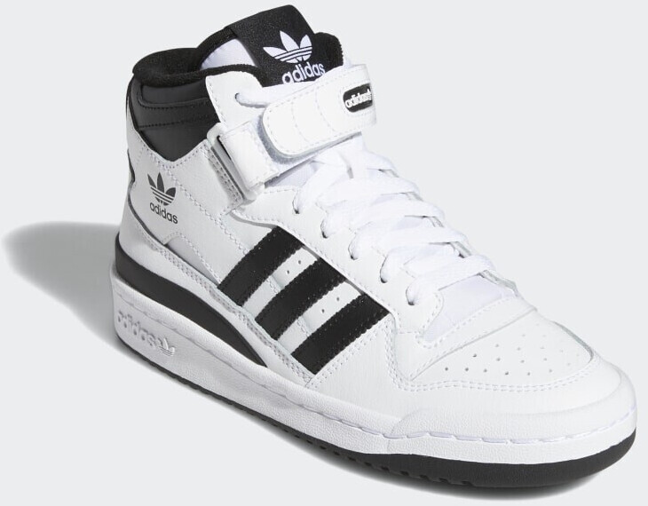 Buy Adidas Forum Mid J cloud white/core black/cloud white from £65.00 ...