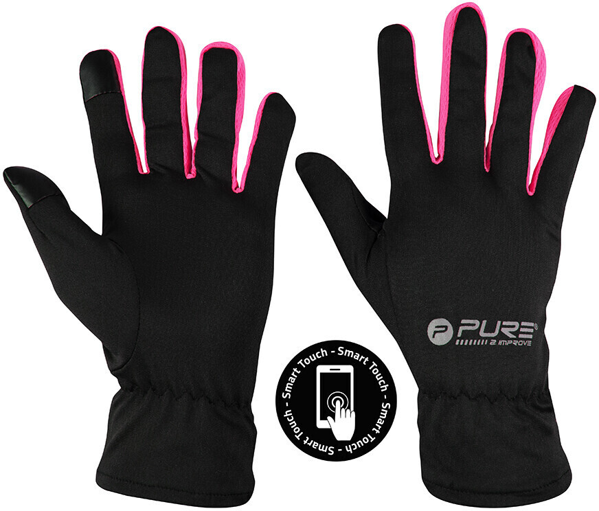 Pure2Improve Running Gloves Black