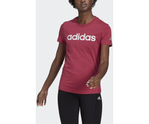 Adidas Women's Loungewear Essentials Slim Logo T-shirt - Crew Navy Mel/White