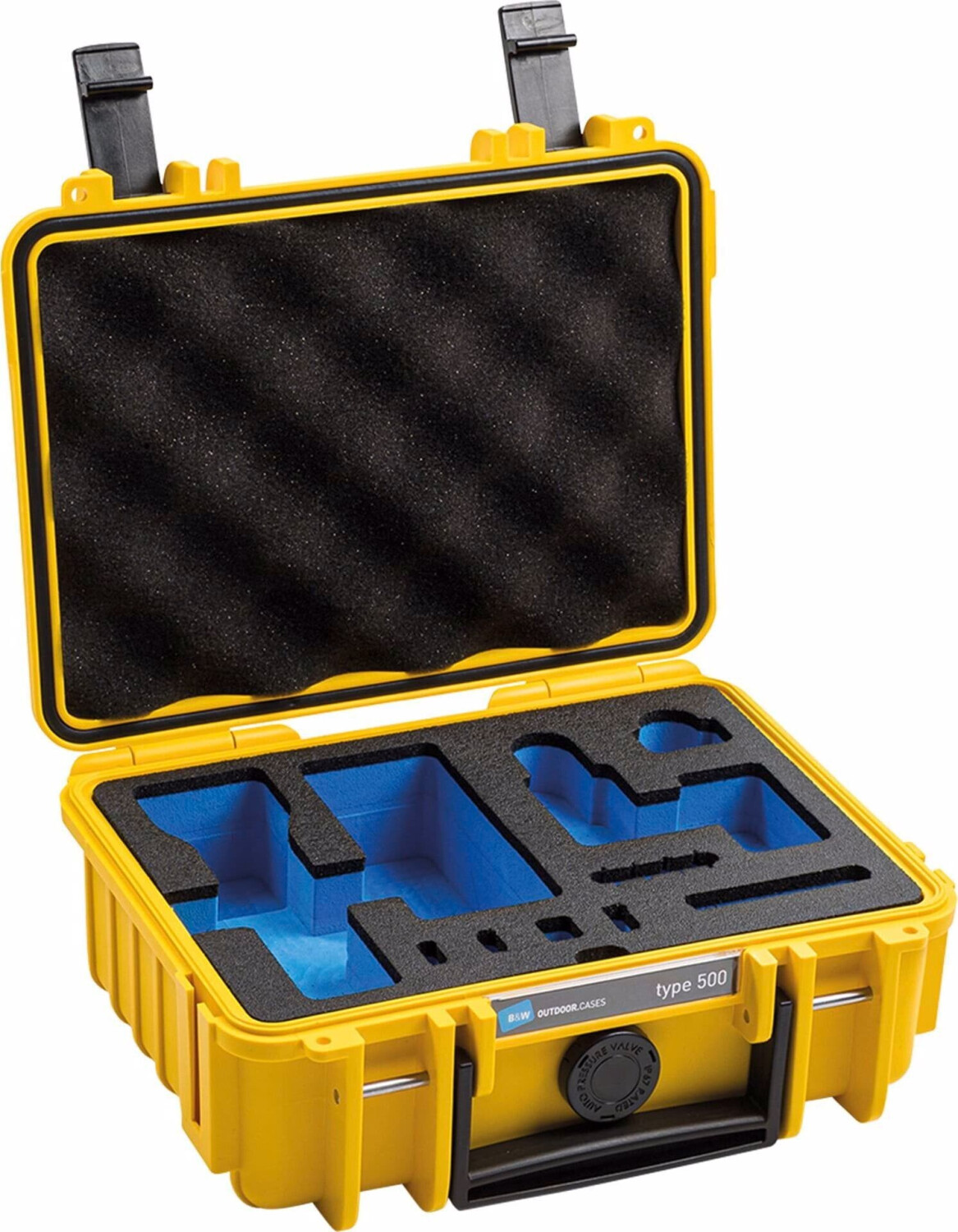 B&W Outdoor Case Type 500 incl. DJI Pocket 2 Inlay Yellow