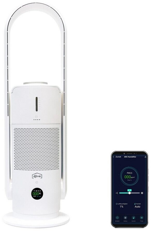 Djive Flowmate ARC Humidifier 3in1 Clean White