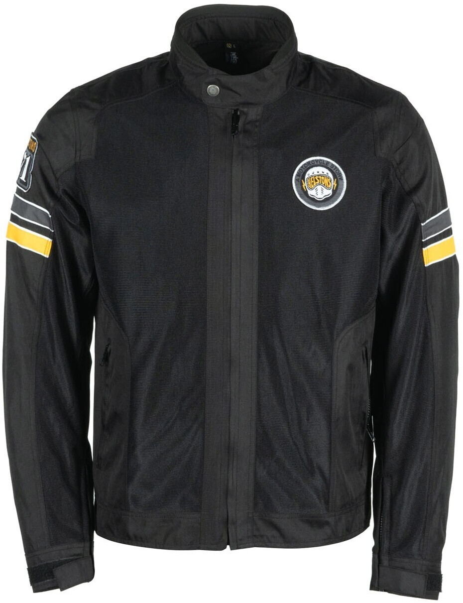 Helston's Blouson Elron Mesh noir/gris/jaune