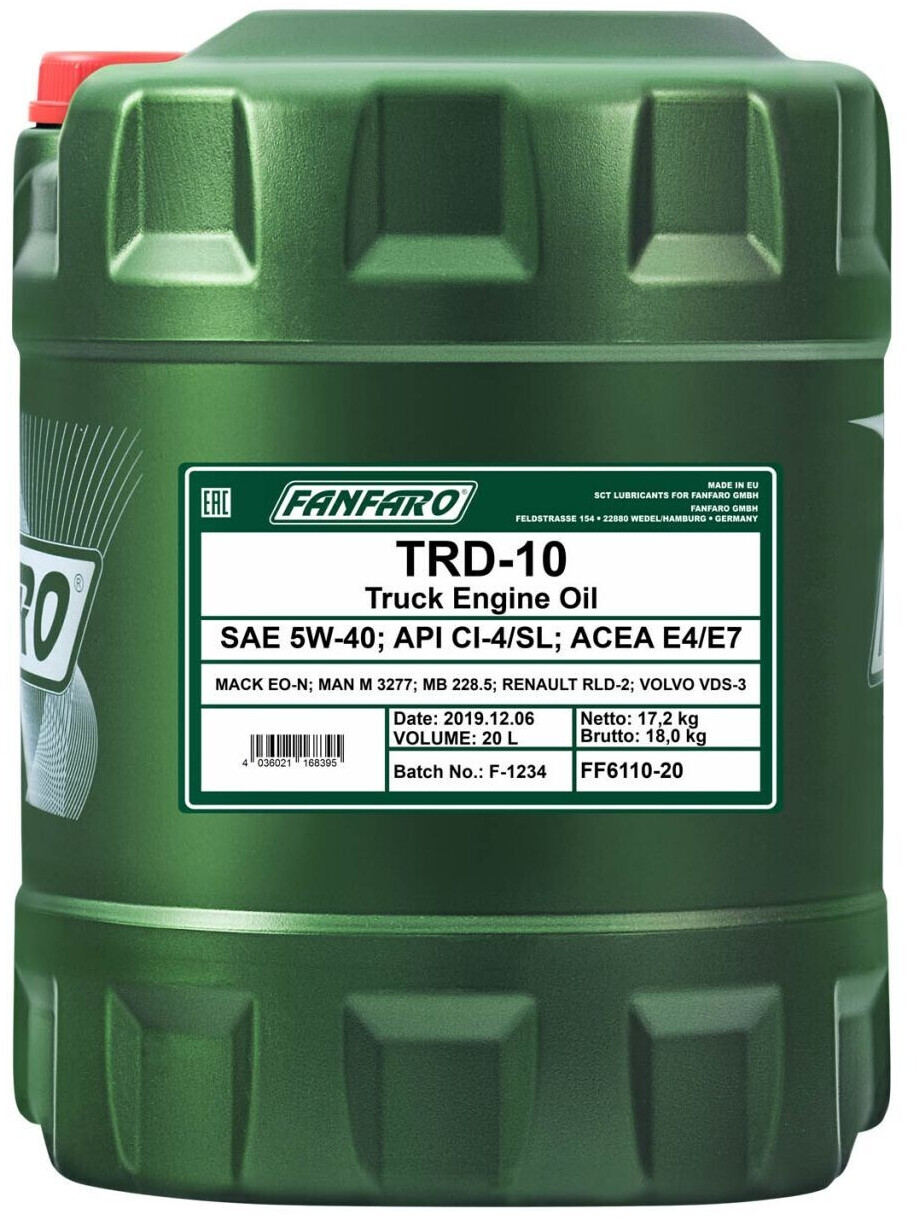 Fanfaro 5W-40 TRD 20 L