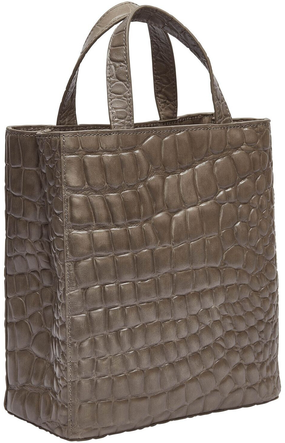 LIEBESKIND Shopper KROKO PAPERBAG M in dunkelgrau