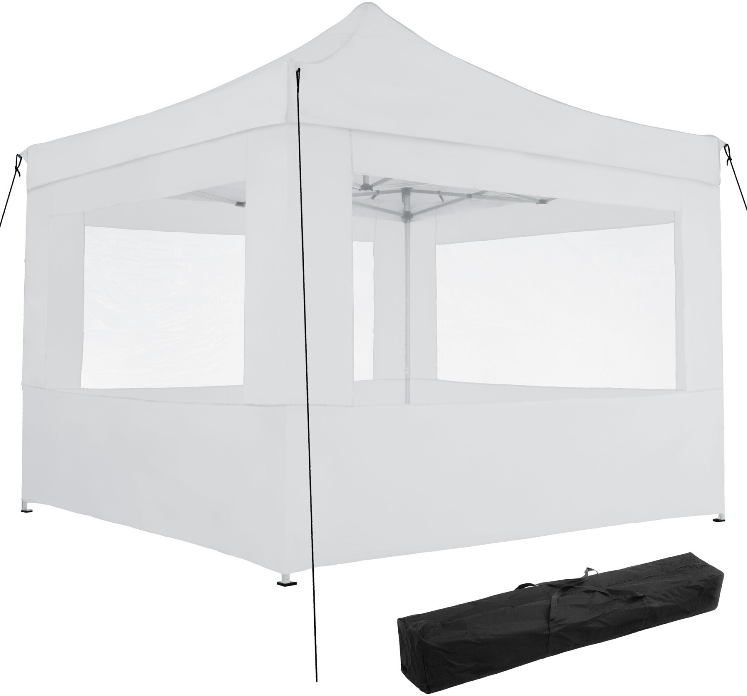 TecTake Foldable garden gazebo 3x3m with 4 side panels