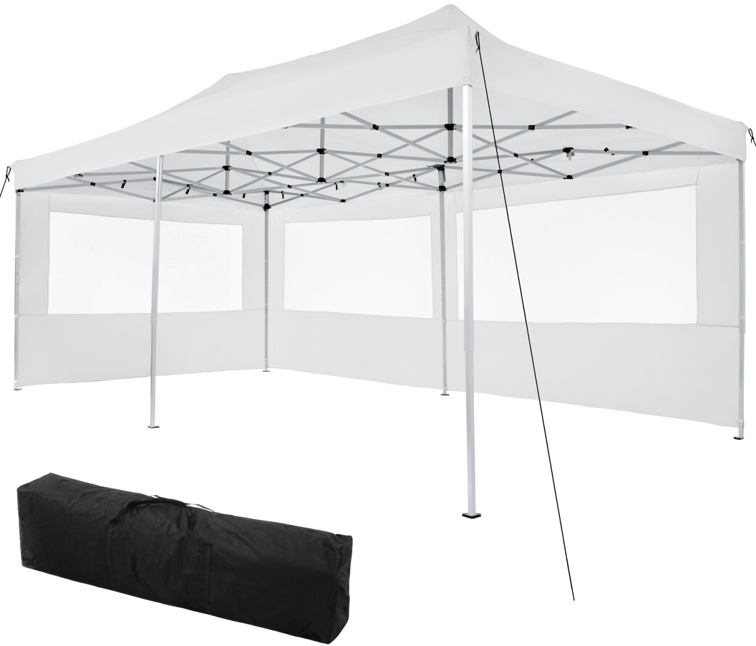TecTake Foldable garden gazebo 3x6m with 2 side panels