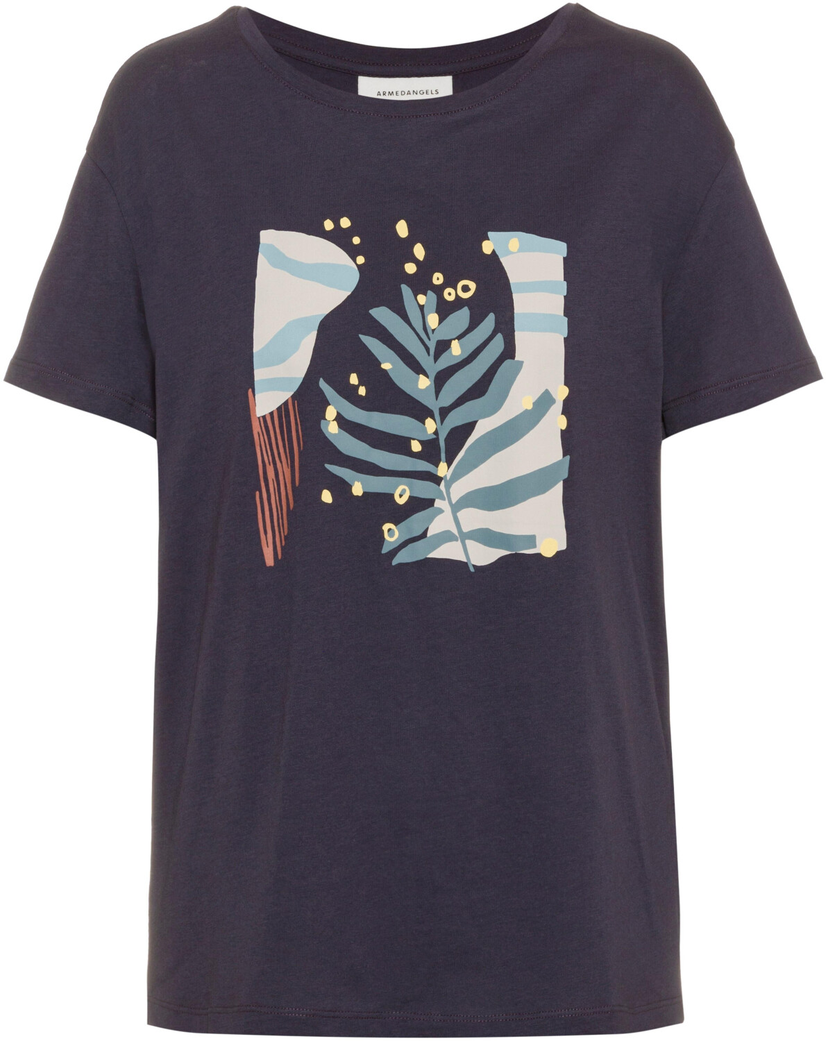 armedangels Nelaa Grafic Leaf T-Shirt anthra (30002901-1455)
