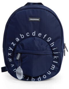 Childhome Sac scolaire ABC navy/blanc