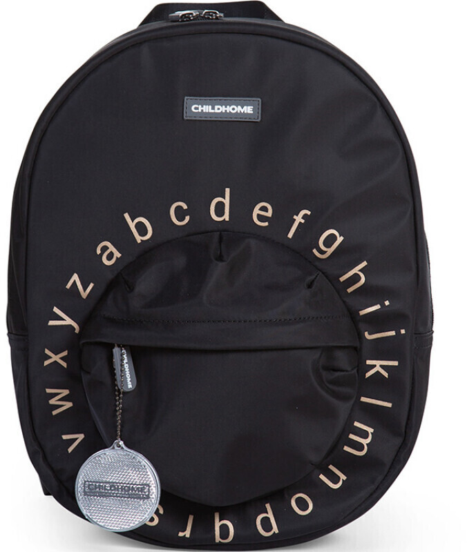 Childhome Sac scolaire ABC noir/or