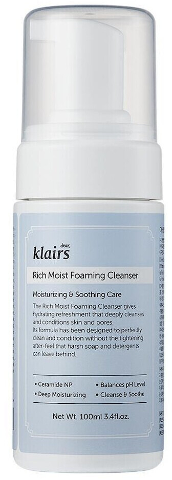 Klairs Cosmetics Rich Moist Foaming Cleanser (100ml)