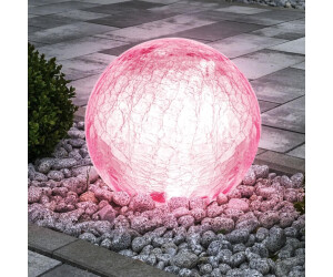2er Set Solarleuchten Dekoration Außenlampen Eiswürfel Glassteine Farbwechsel 