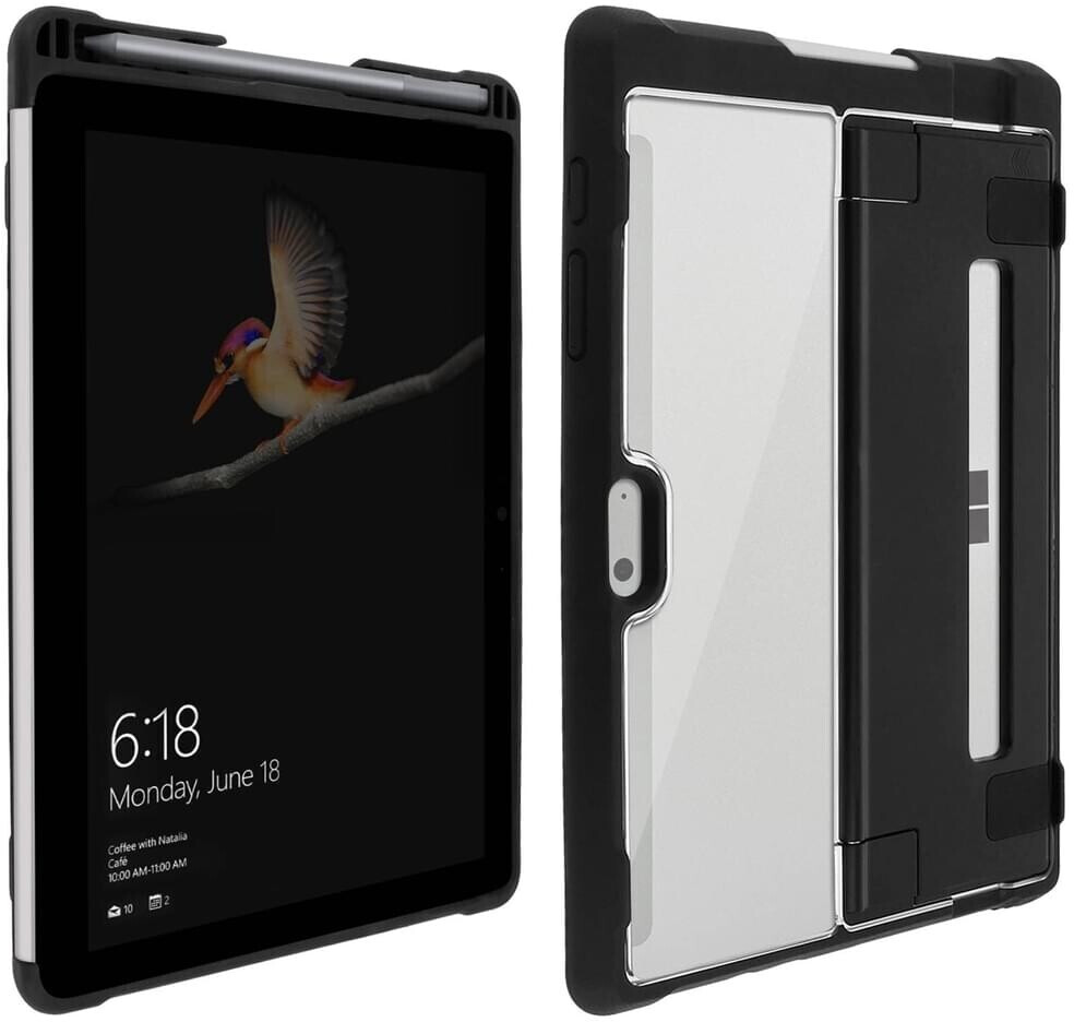 STM Goods Case Microsoft Surface Go 2 / Go Black/Transparent