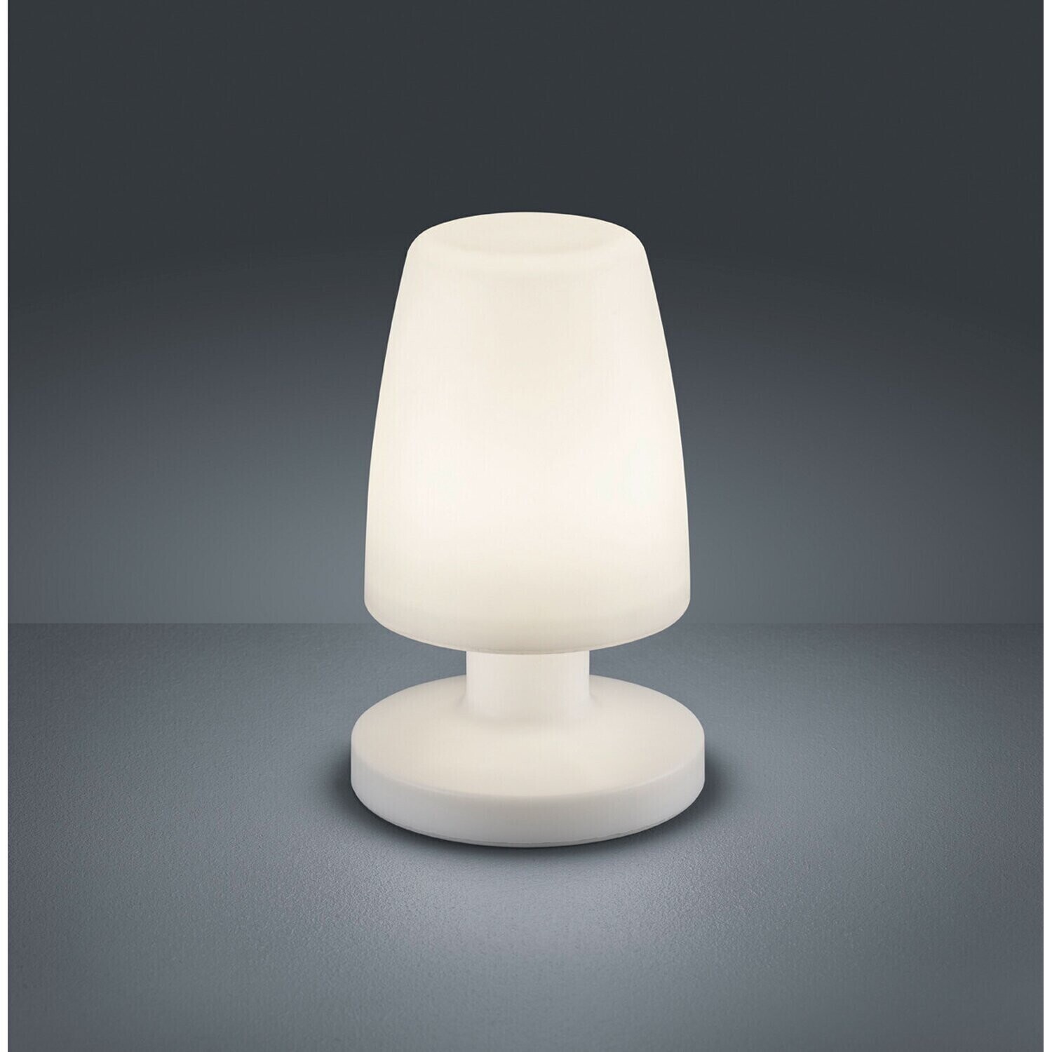 Preisvergleich bei LED-Akku-Tischleuchte Dora Trio (R57051101) 21cm weiß | € 10,59 ab