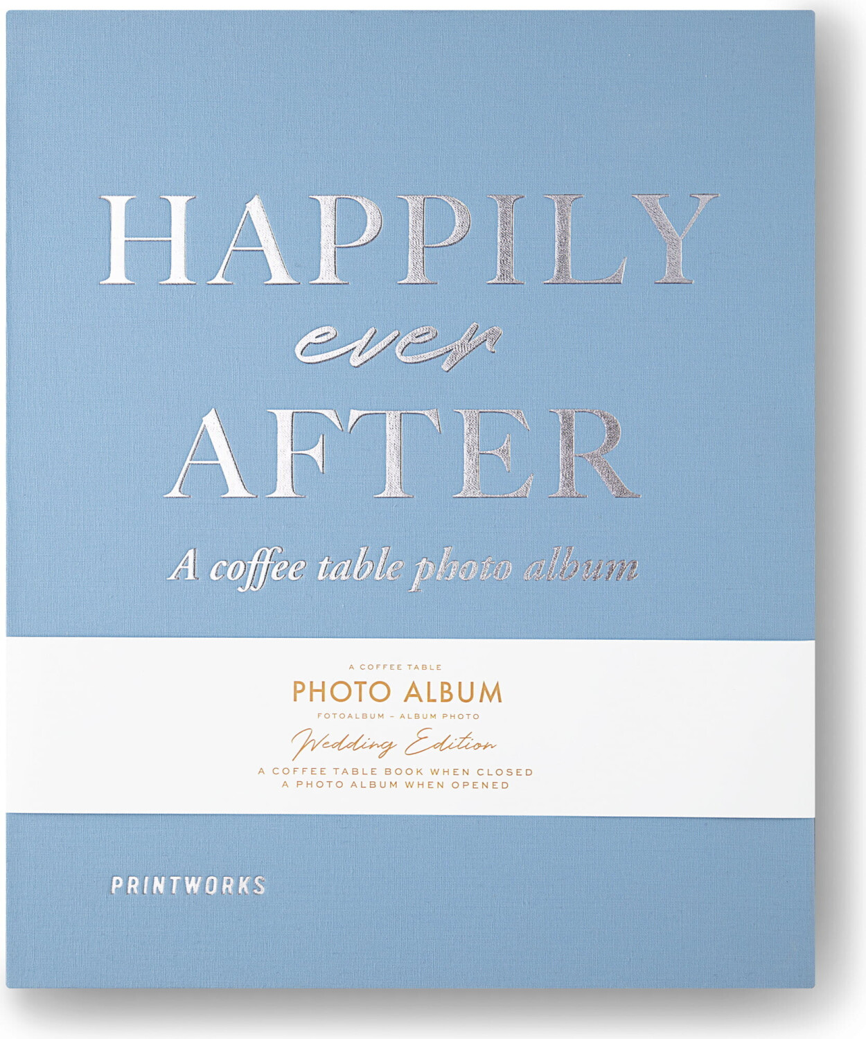 Printworks A Coffee Table Photo Album 26x31,5/30 Happily Ever After Blue