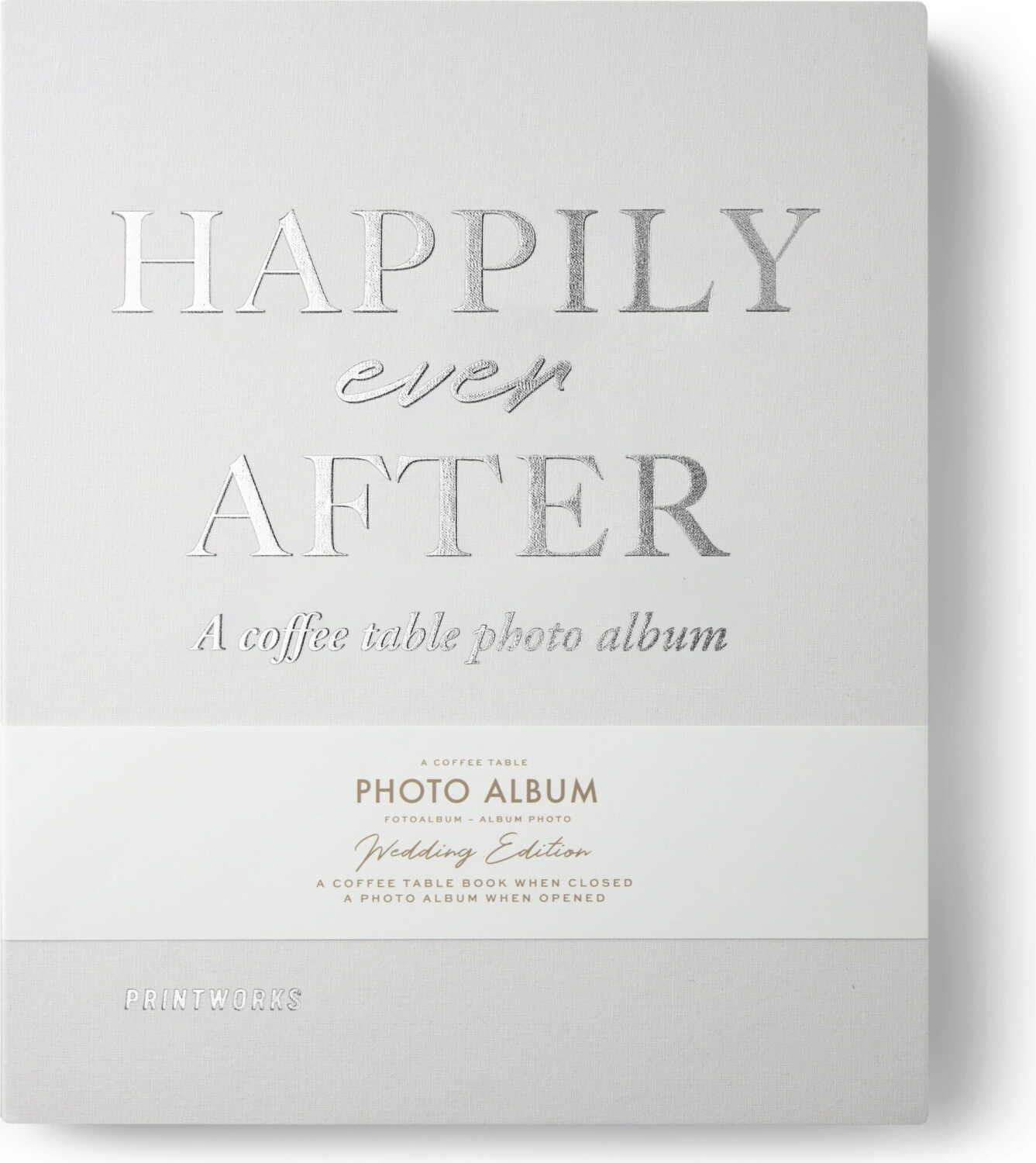 Printworks A Coffee Table Photo Album 26x31,5/30 Happily Ever After Ivory