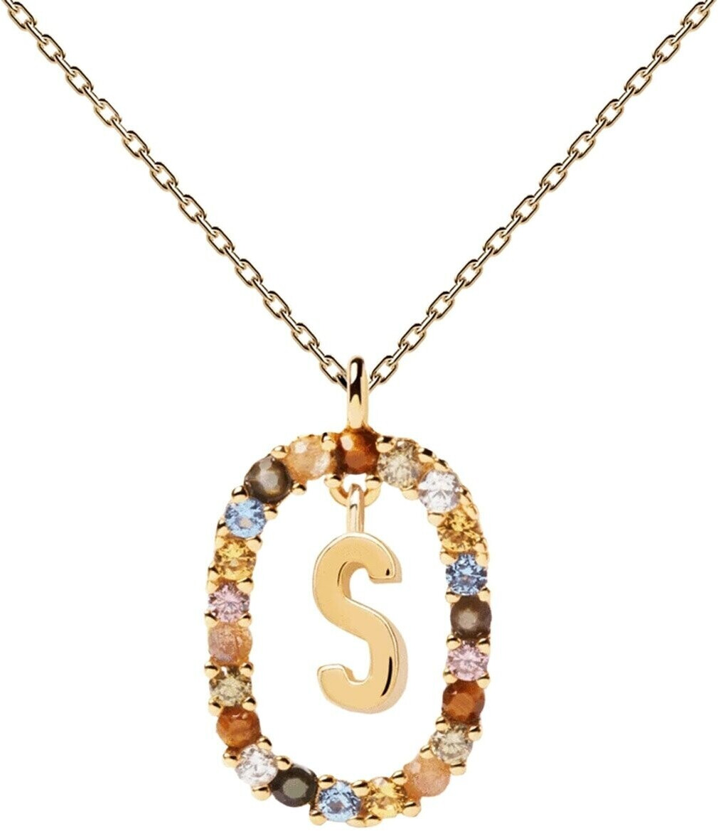 PDPAOLA Letter Necklace Gold CO01 S