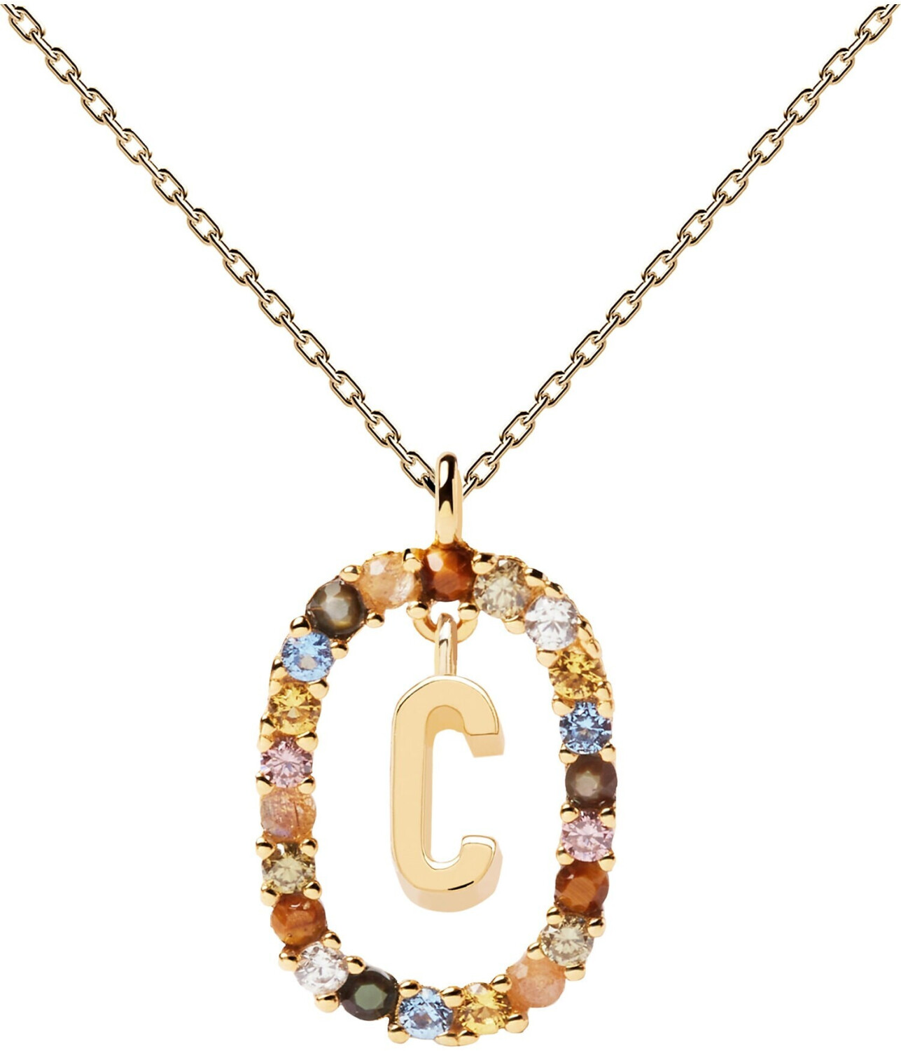 PDPAOLA Letter Necklace Gold CO01 C