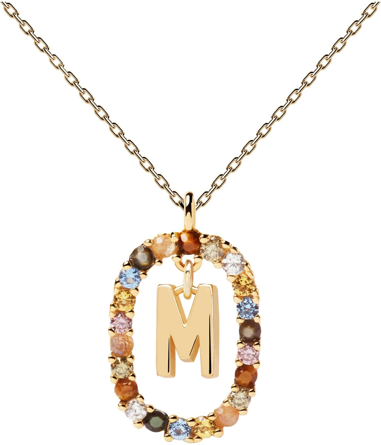 PDPAOLA Letter Necklace Gold CO01 M