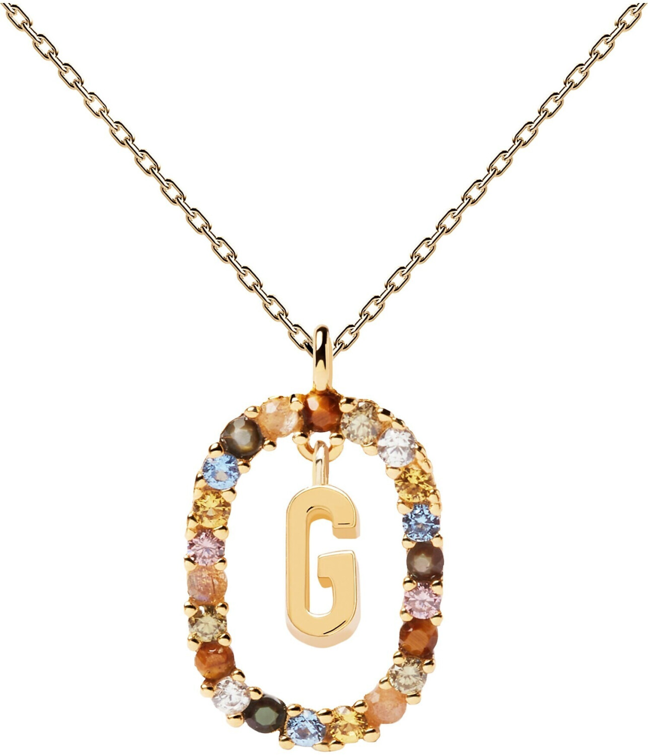 PDPAOLA Letter Necklace Gold CO01 G