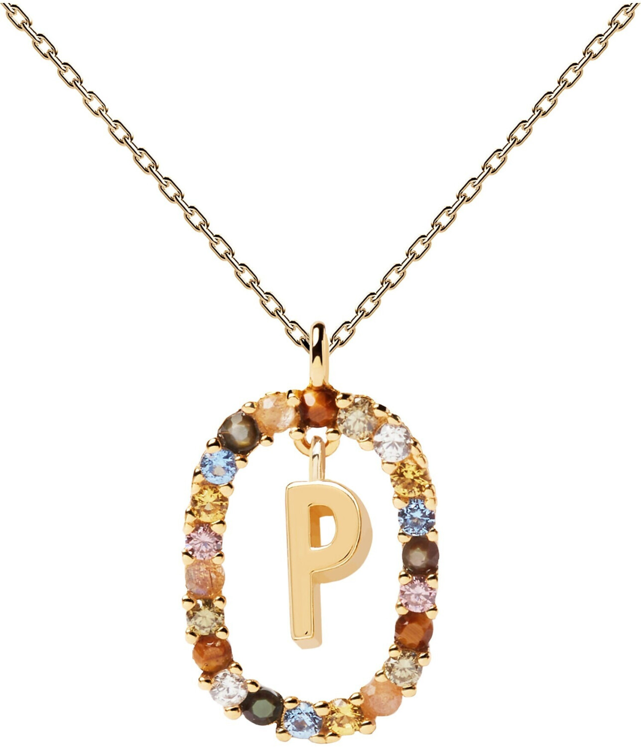 PDPAOLA Letter Necklace Gold CO01 P