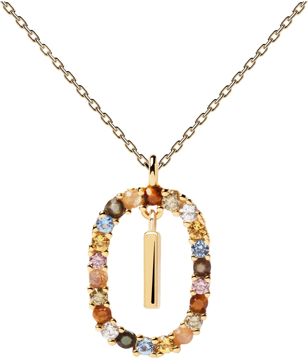 PDPAOLA Letter Necklace Gold CO01 I