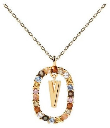 PDPAOLA Letter Necklace Gold CO01 V