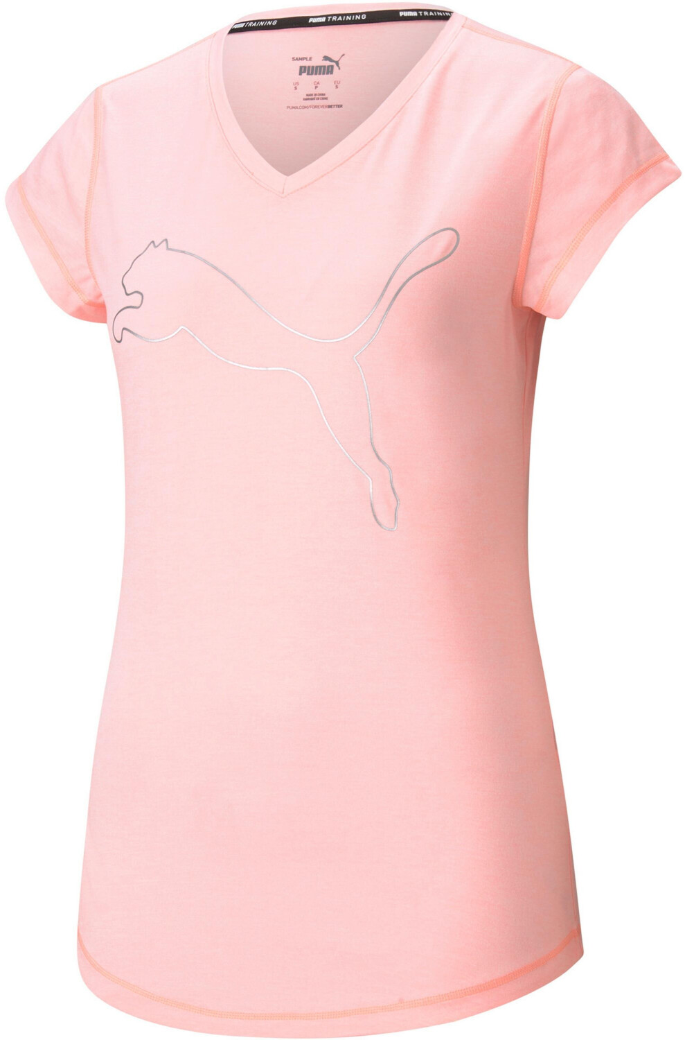 Puma Women Favourite Heather Cat Training Tee elektro peach heather-cat outline (519526-25)