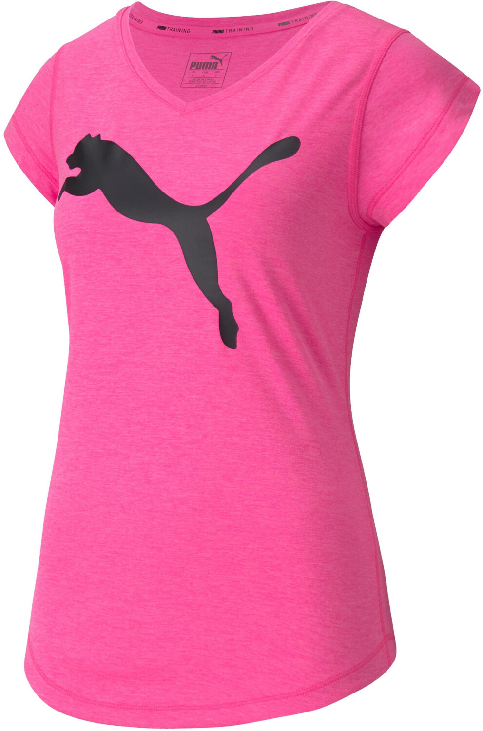 Puma Heather Cat Women Training V-Neck Tee luminous pink (517147-021)