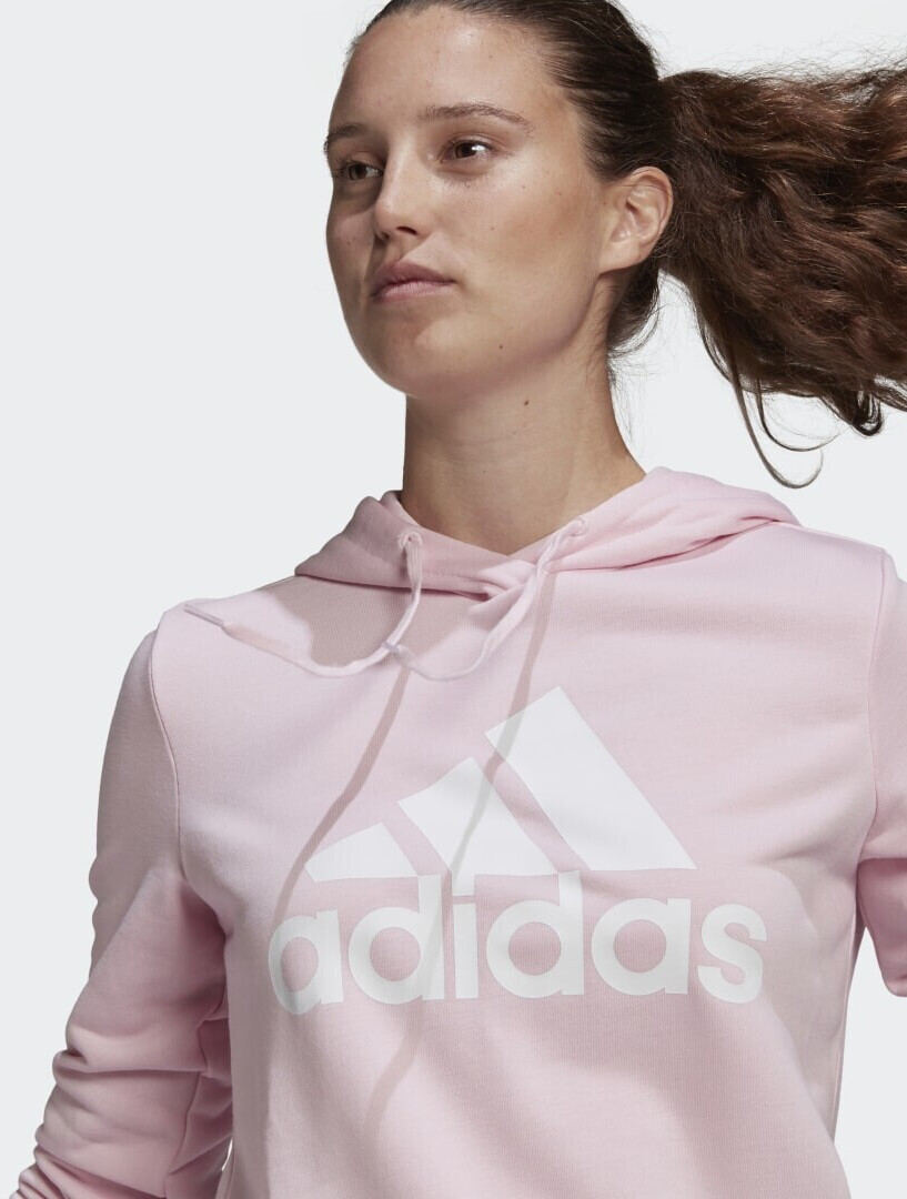 Buy Adidas Essentials Relaxed Logo Hoodie clear pink/white (GM5619 ...