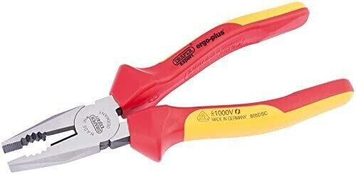 Draper 50245 Expert Ergo Plus Insulated High Leverage VDE Combi Plier, 200mm
