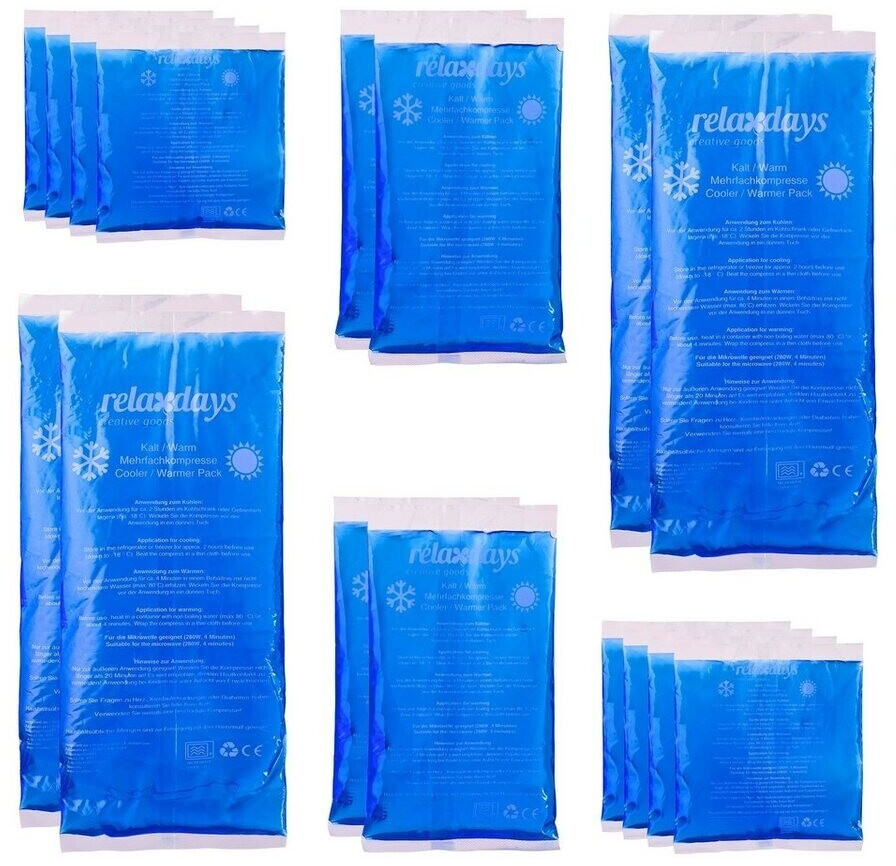 Relaxdays Cooling sleeve »16 x gel cooling pads«