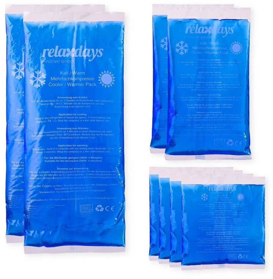 Relaxdays Cooling sleeve »cooling pads gel set of 8«