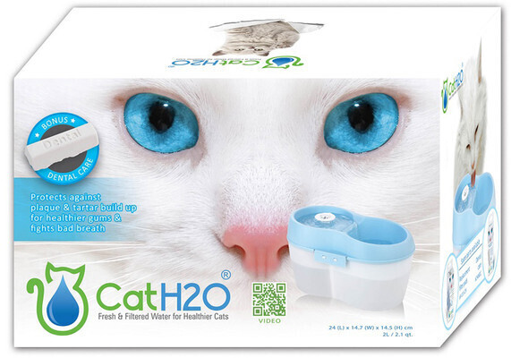 Cat H2O Fontaine à eau pour chat 2L White/Blue