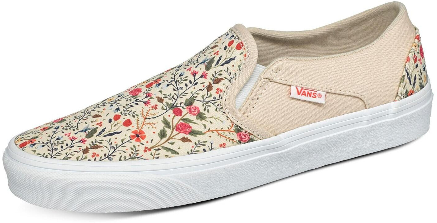 vans ditsy floral turtledove white